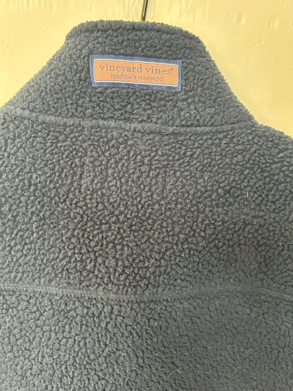 Vineyard Vines Men’s Navy Blue Stillwater Sherpa Vest, Size Large - Picture 9 of 11